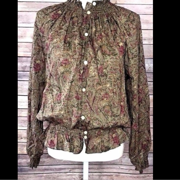 Ralph Lauren Tops - Ralph Lauren XL Boho Peasant Top NEW with tags
